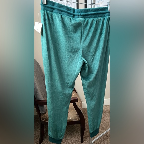 Stars Above - M - Velour Joggers - Green -   Drawstring - Picture 8 of 8